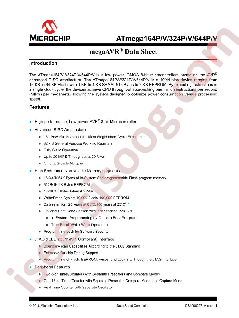 ATmega164_324_644P/V Datasheet