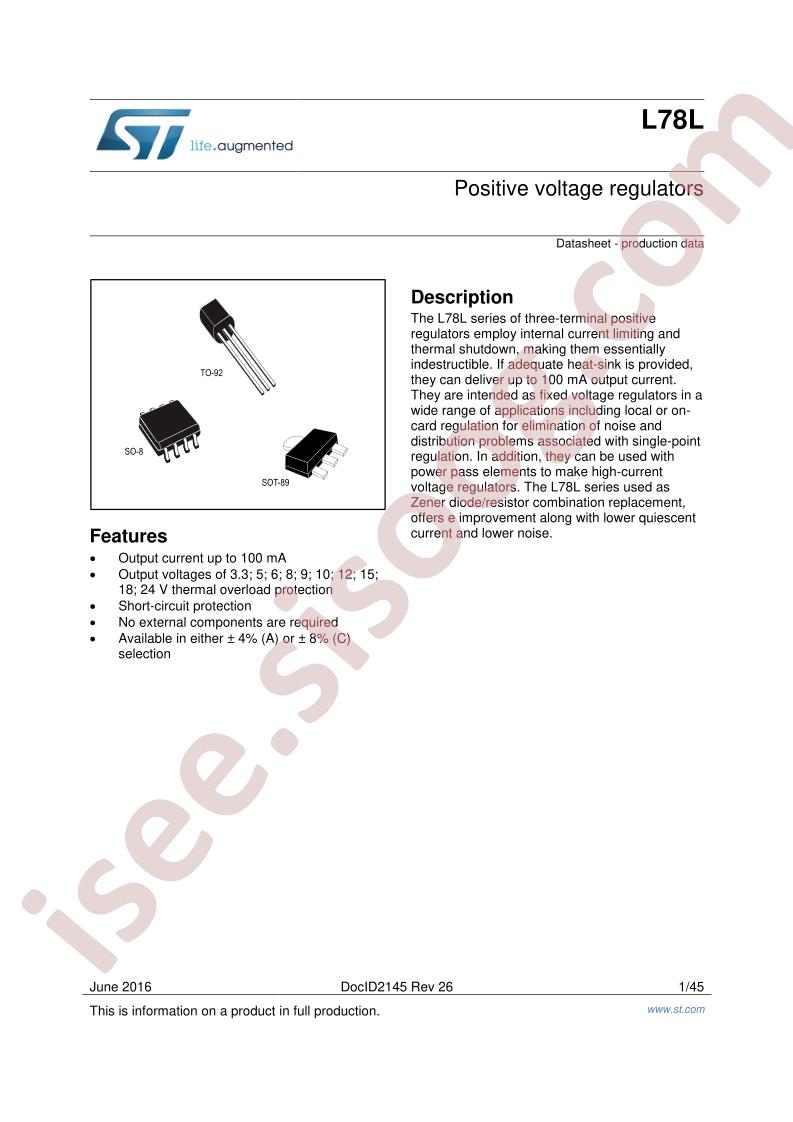 L78L Datasheet