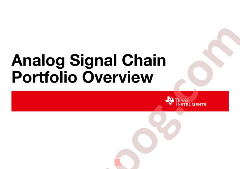 Analog Signal Chain Guide