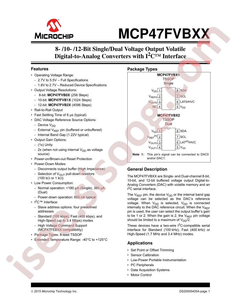MCP47FVB01xx Datasheet