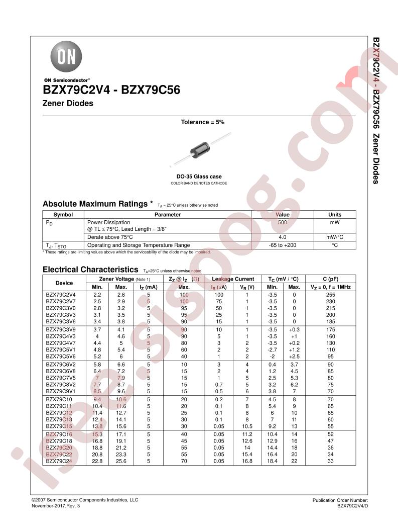 BZX79C2V4 - BZX79C56