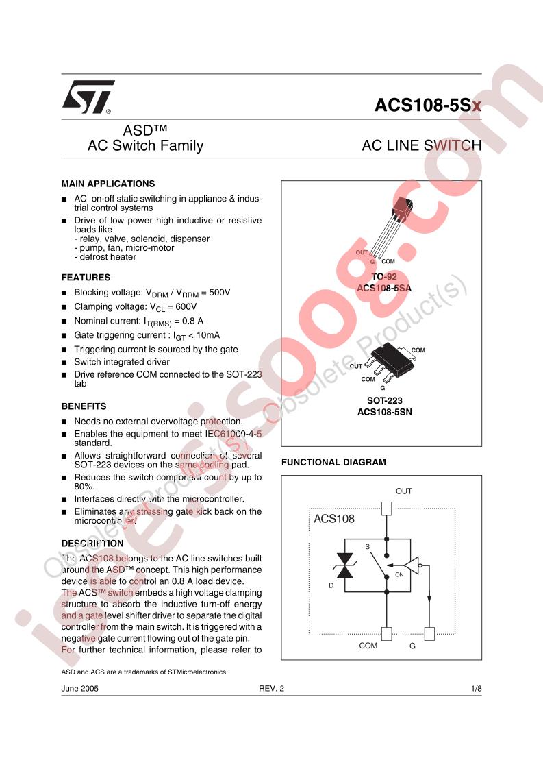 ACS108-5Sx