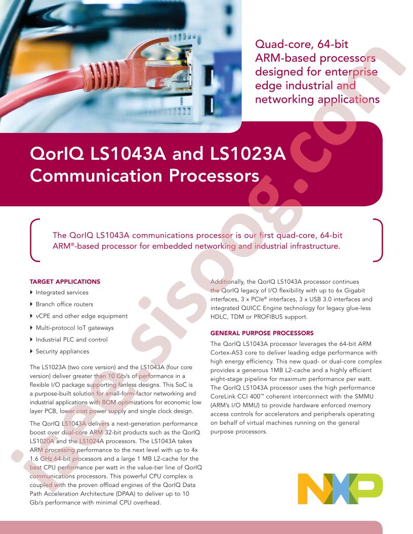 LS1043A, LS1023A Fact Sheet