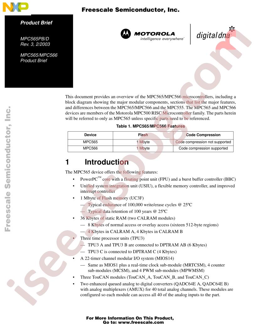 MPC565,566 Prod Brief