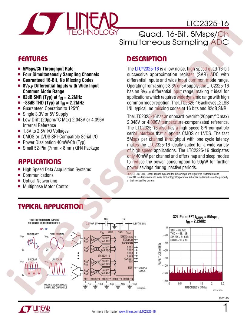 LTC2325-16 Datasheet