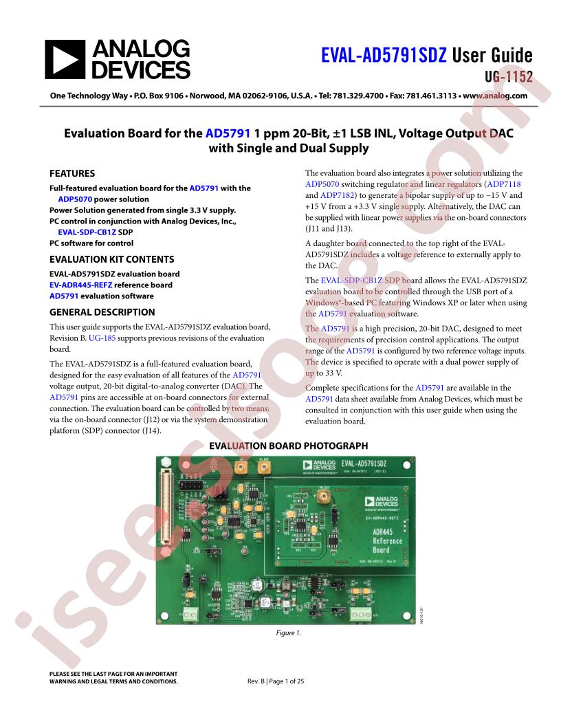 EVAL-AD5791SDZ Guide