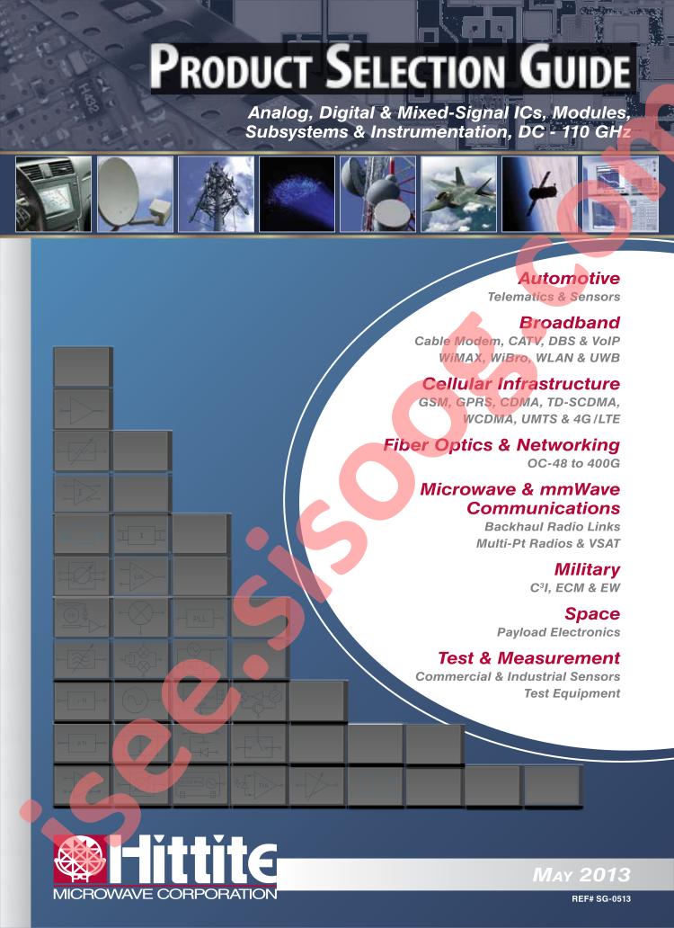 Product Selection Guide May 2013
