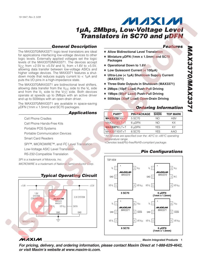 MAX3370-71