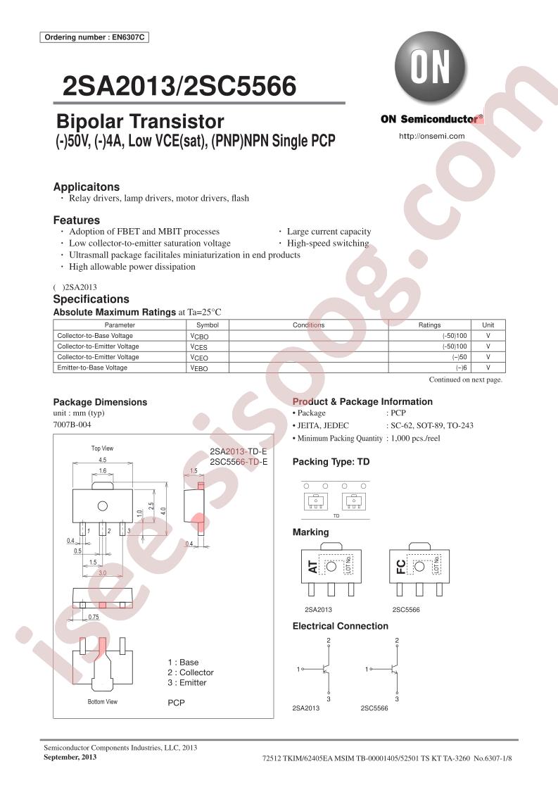 2SA2013/2SC5566