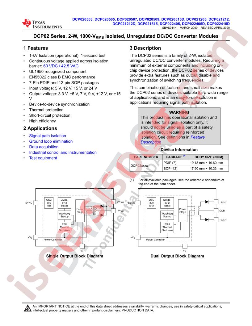 DCP02 Series