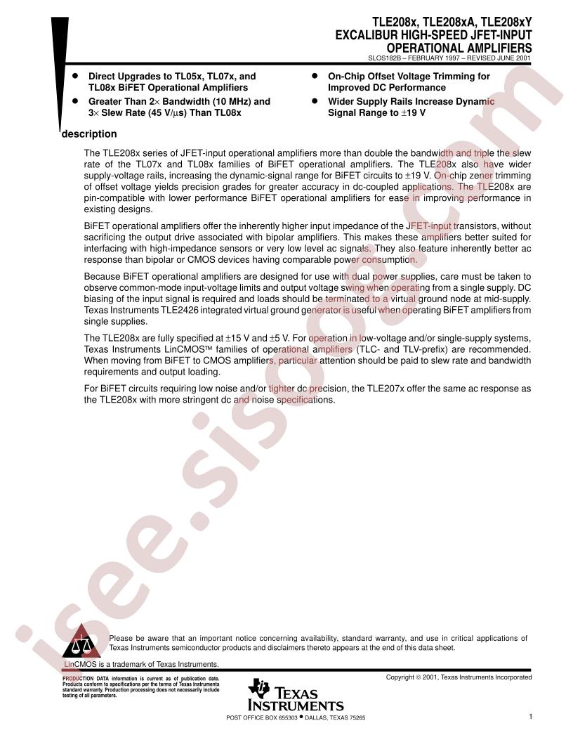 TLE208x(A,Y) Datasheet