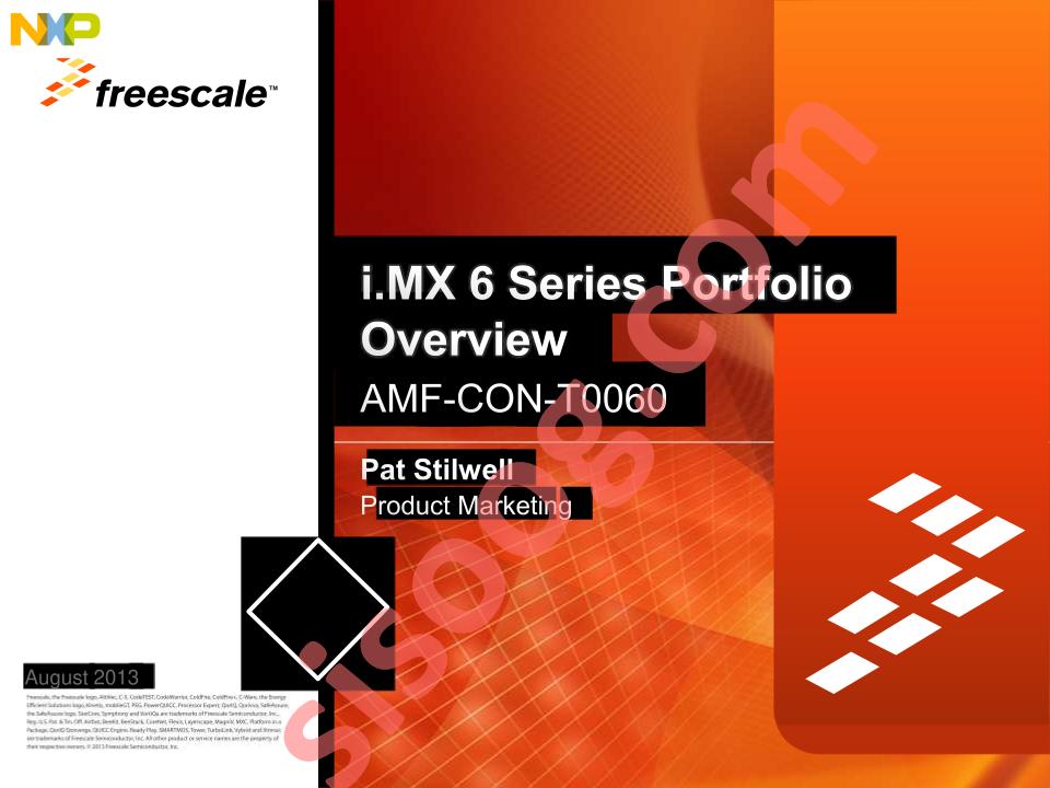 i.MX 6 Series Overview