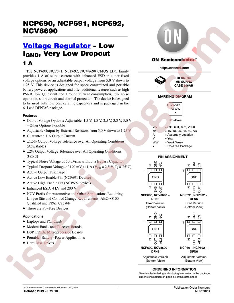 NCP690-92, NCV8690