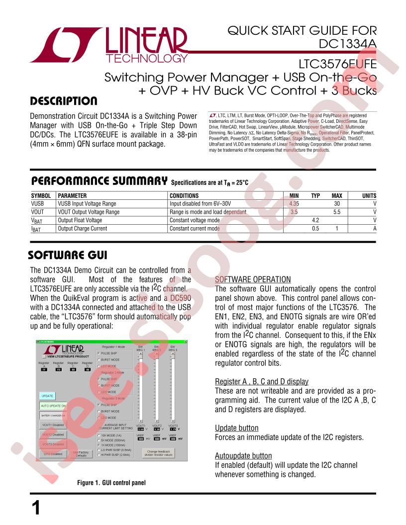 DC1334A Quick Start Guide