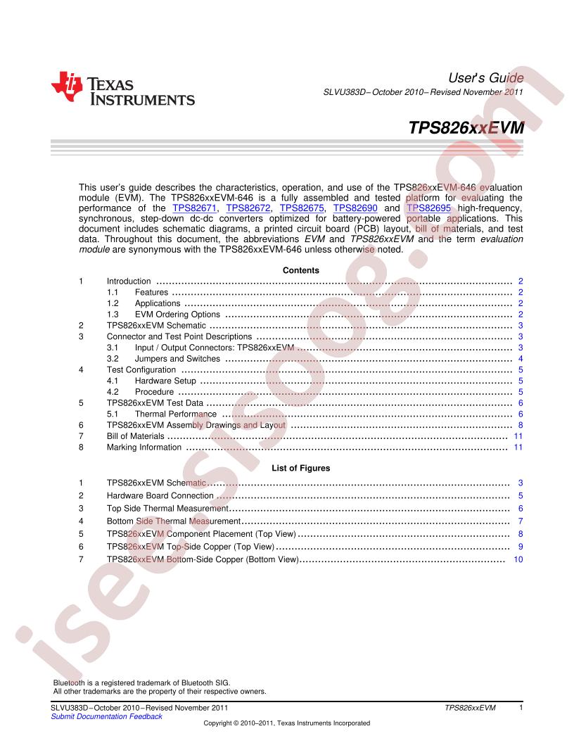 TPS826xxEVM User Guide