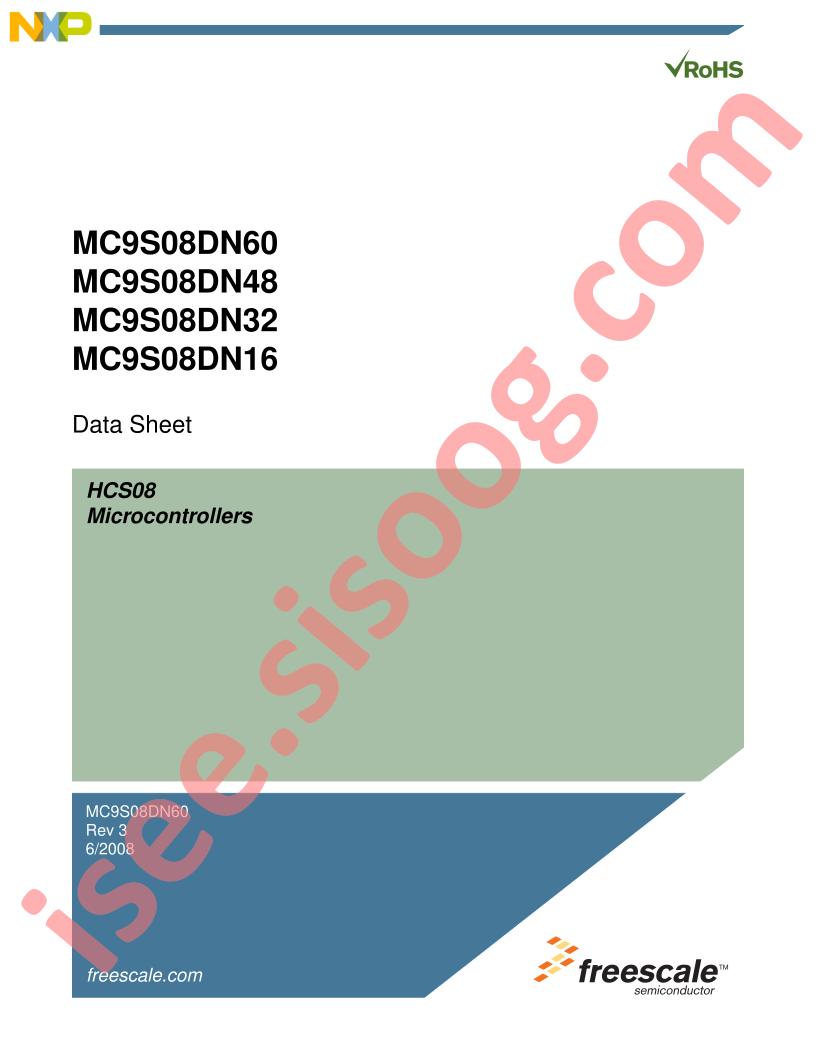 MC9S08DN60,48,32,16