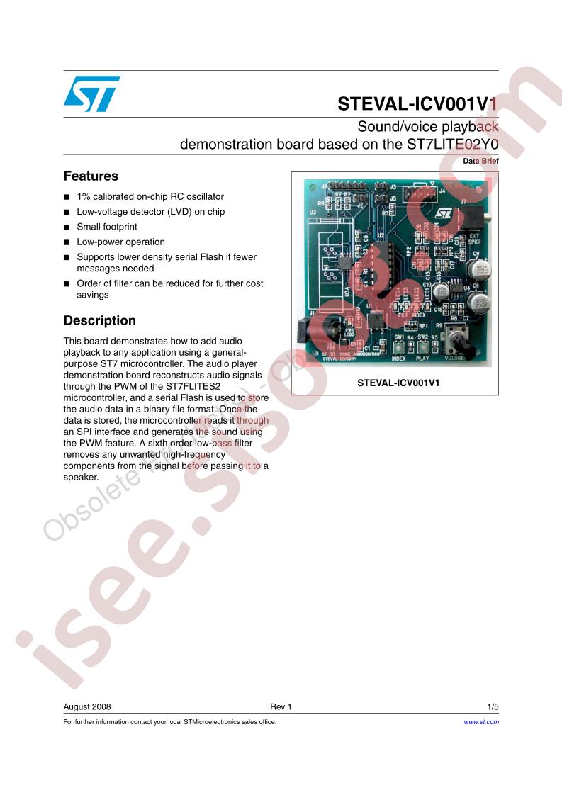 STEVAL-ICV001V1 Data Brief