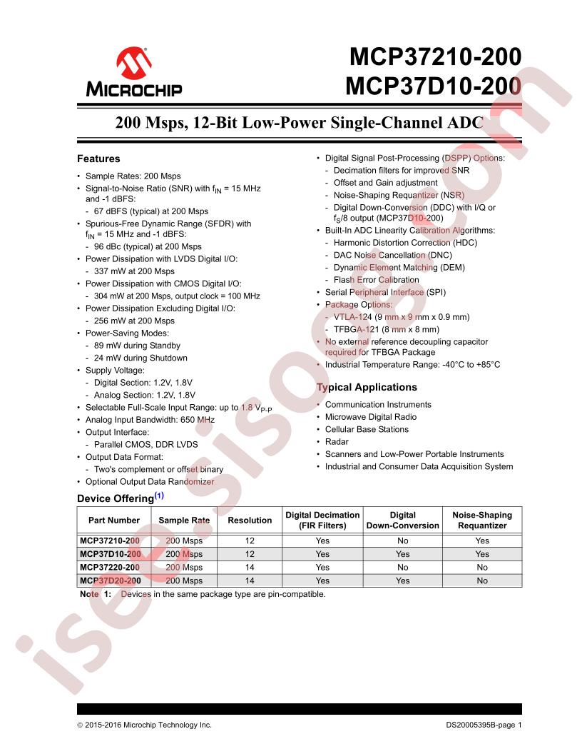 MCP37210-200, MCP37D10-200