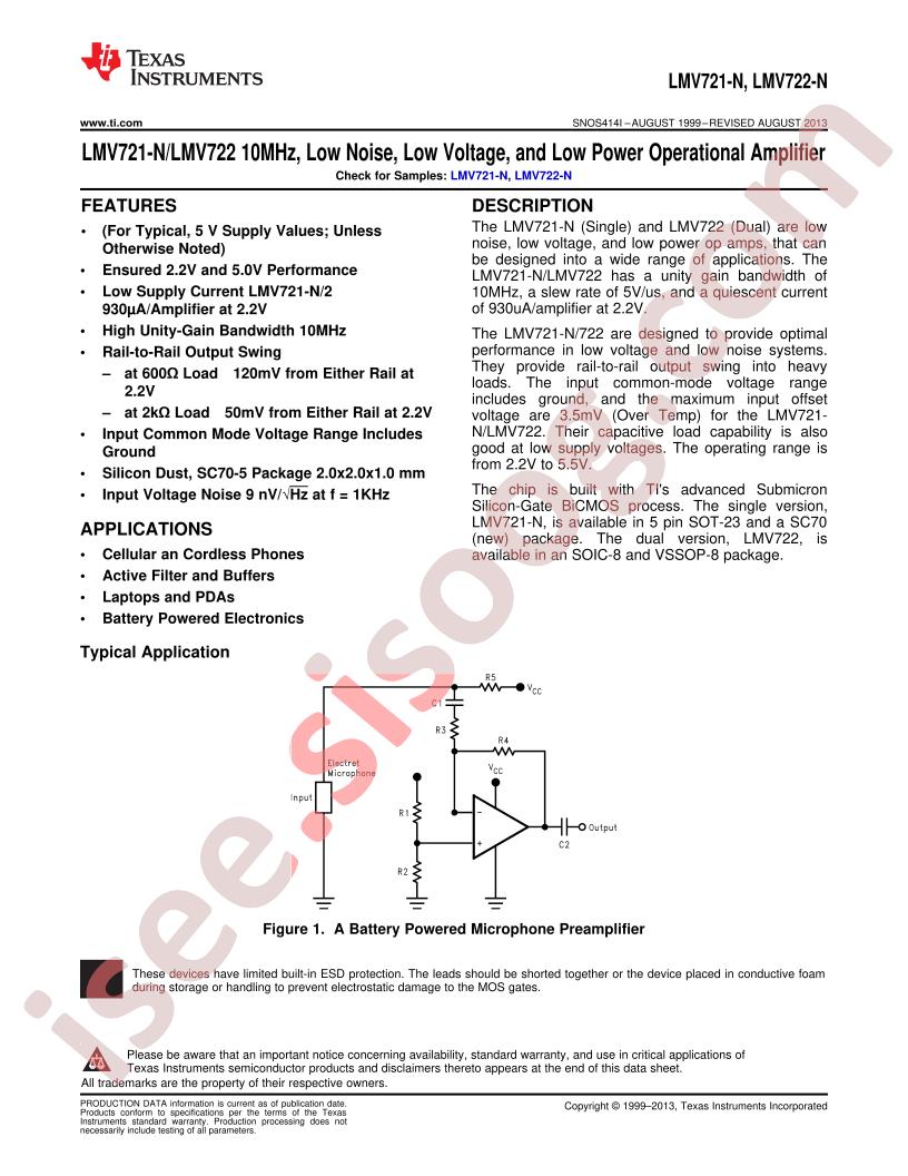 LMV721/LMV722