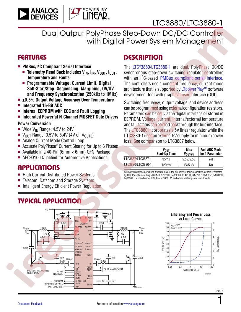 LTC3880(-1) Datasheet