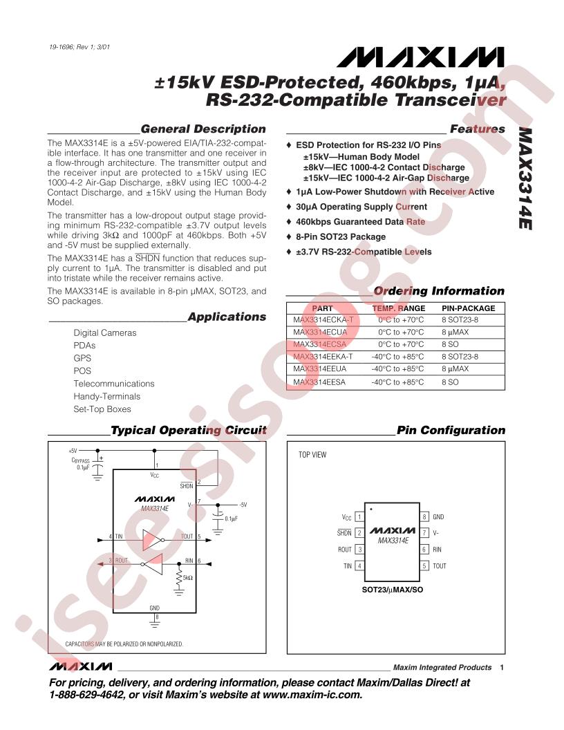 MAX3314E