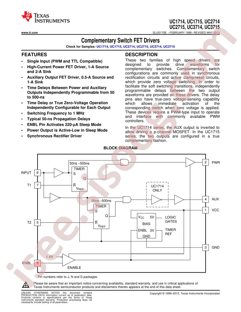 UC1714/5, 2714/5, 3714/5