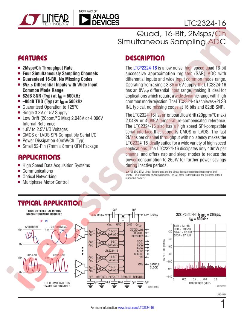 LTC2324-16 Datasheet