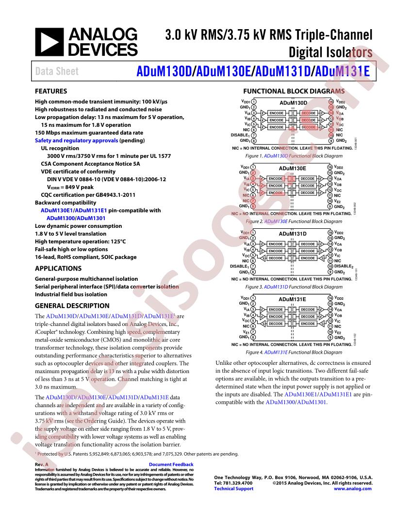 ADuM130-31D,E