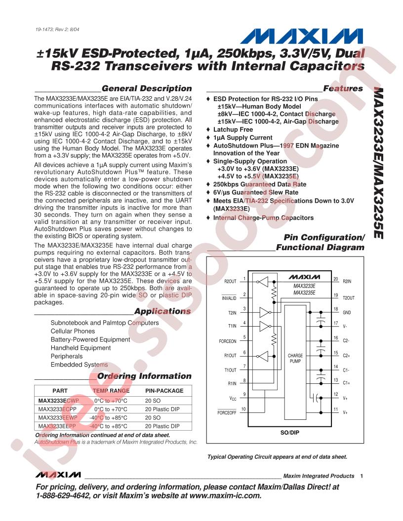 MAX3233E,35E