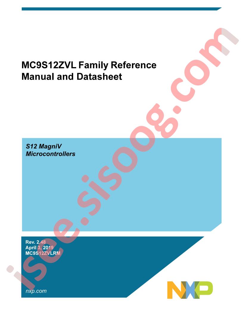 MC9S12ZVL Family Ref Manual, Datasheet