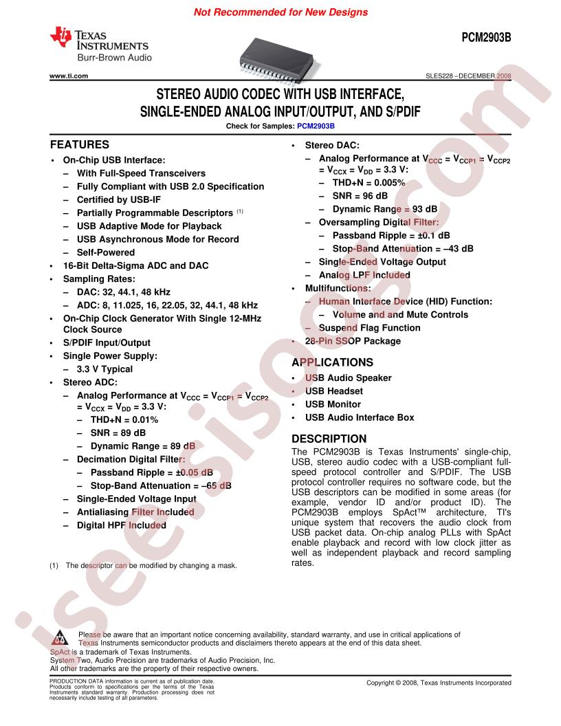 PCM2903B