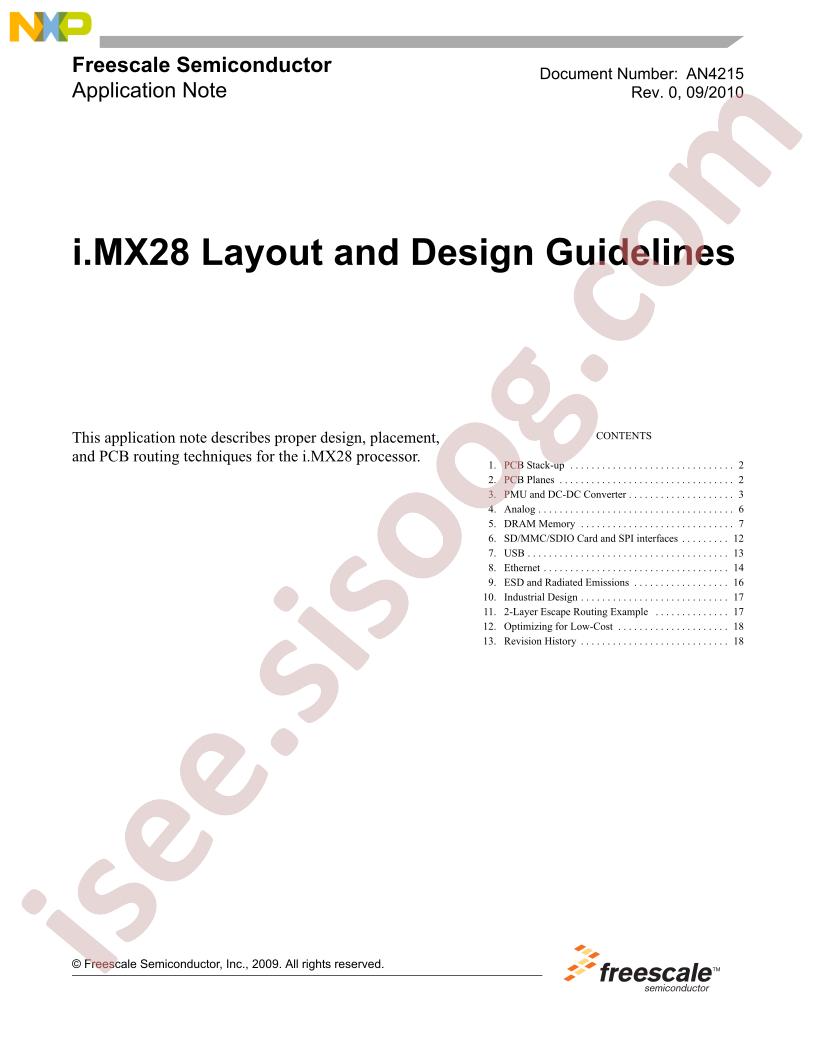 i.MX28 Layout Guidelines