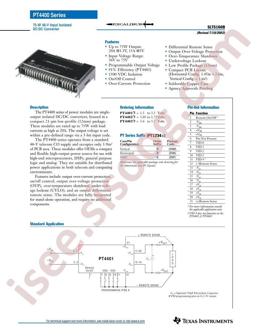 PT4400 Series