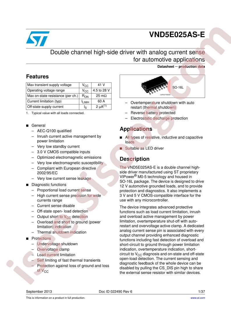 VND5E025AS-E