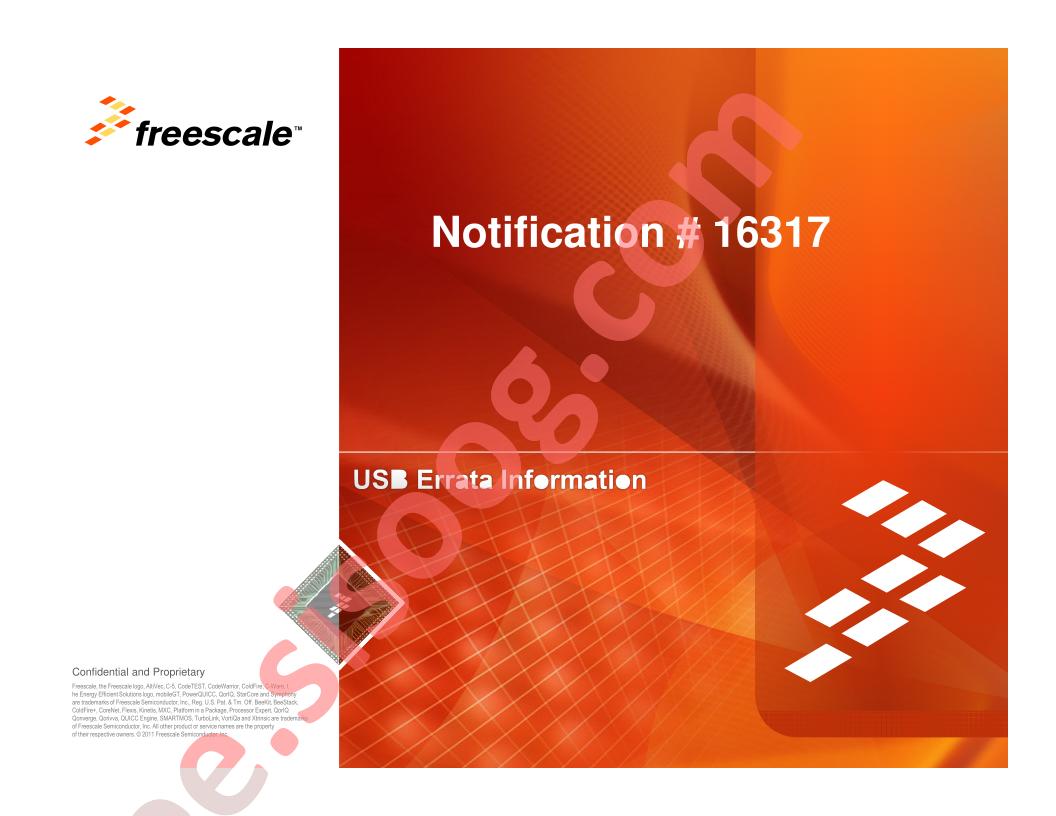 USB Errata