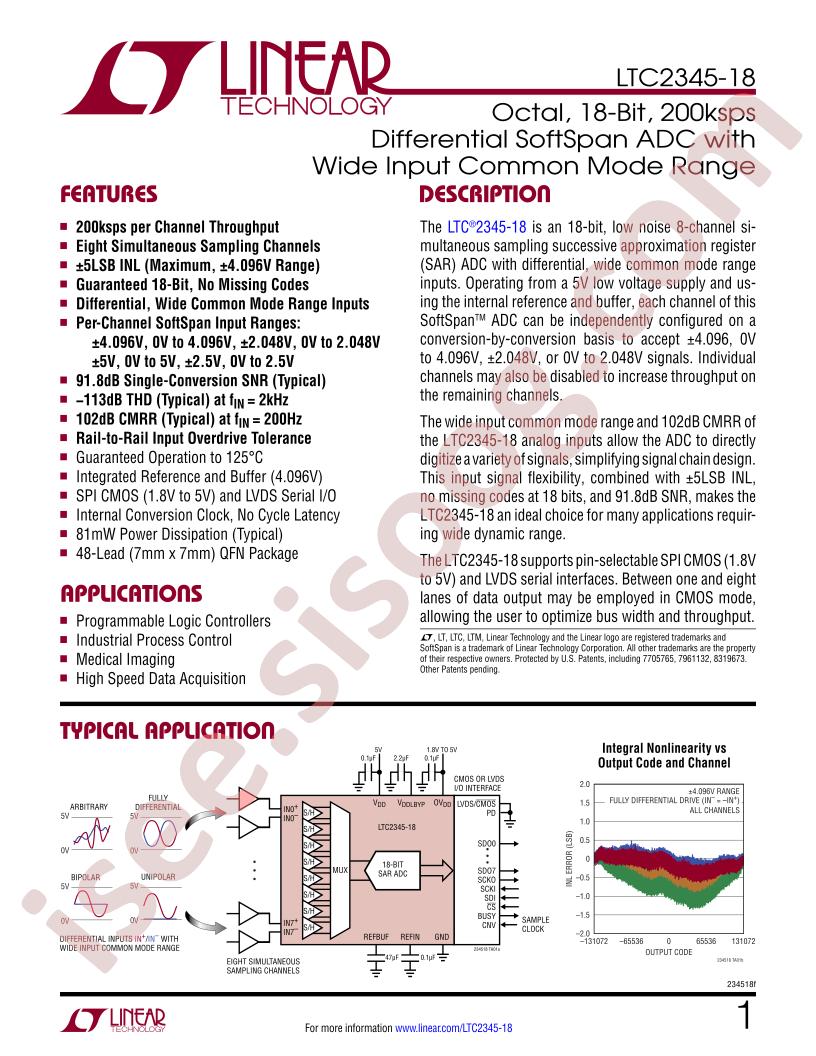 LTC2345-18 Datasheet