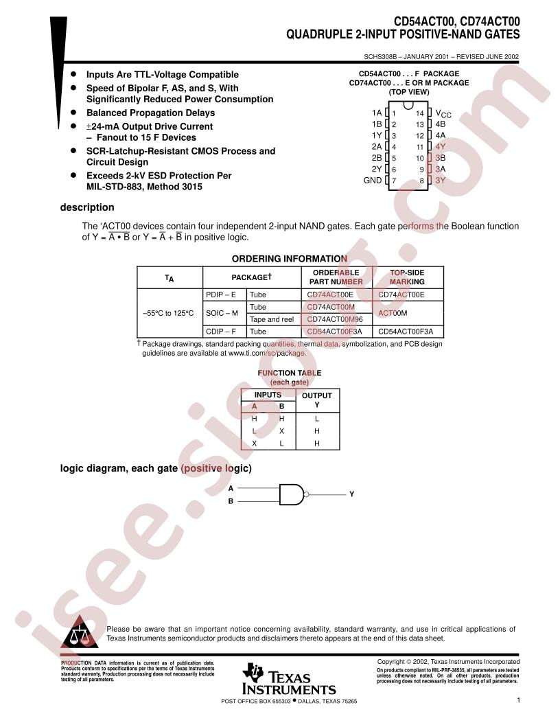 CD54,74ACT00