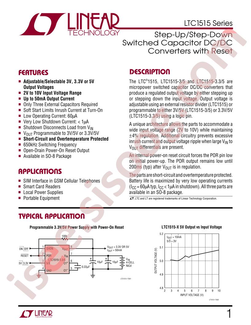 LTC1515 Series