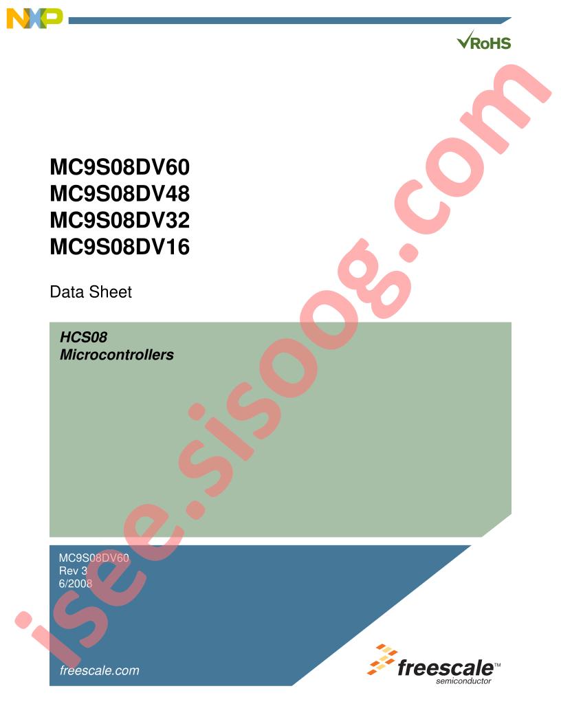 MC9S08DV60,48,32,16