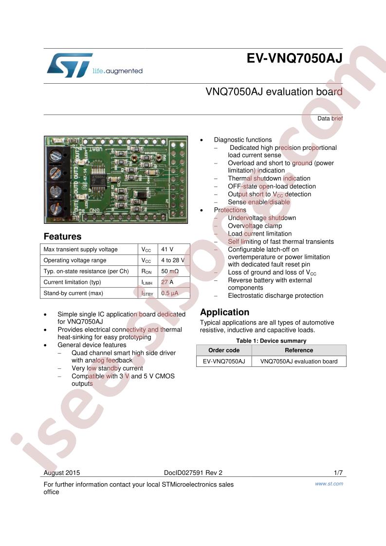 EV-VNQ7050AJ Data Brief