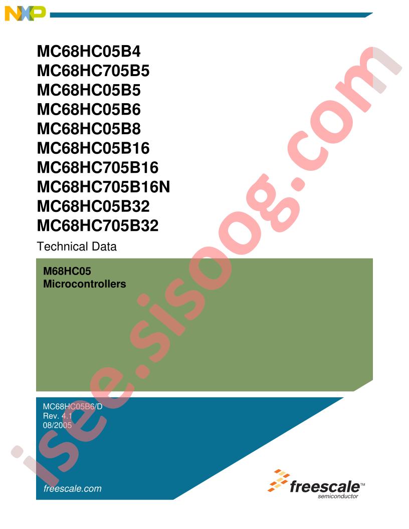 M68HC05 Microcontrollers