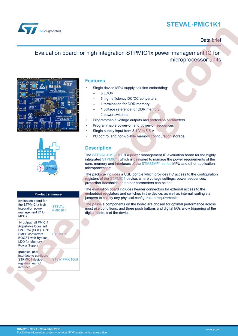STEVAL-PMIC1K1 Data Brief