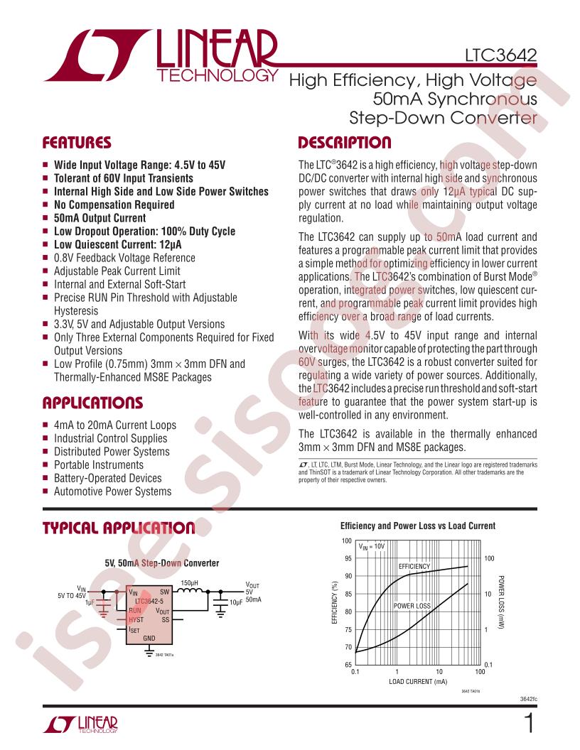 LTC3642 Datasheet