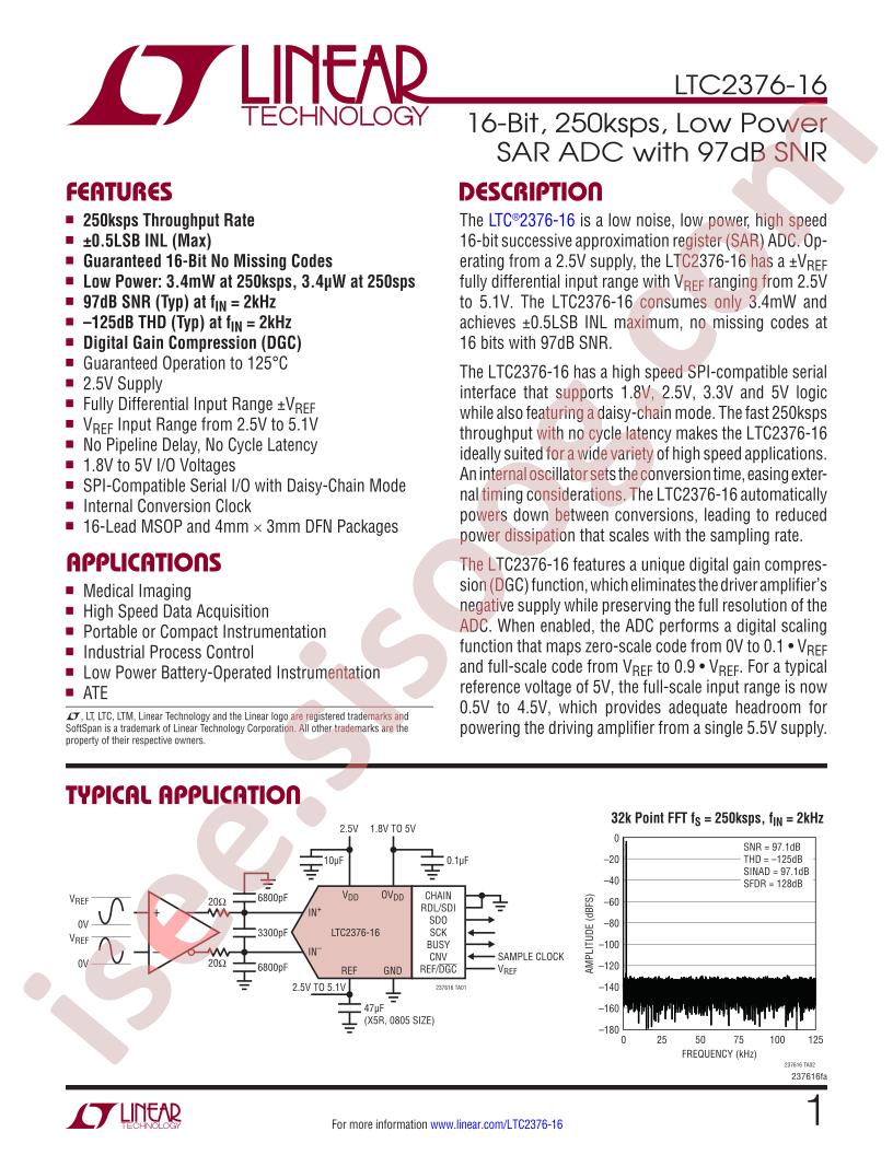 LTC2376-16 Datasheet