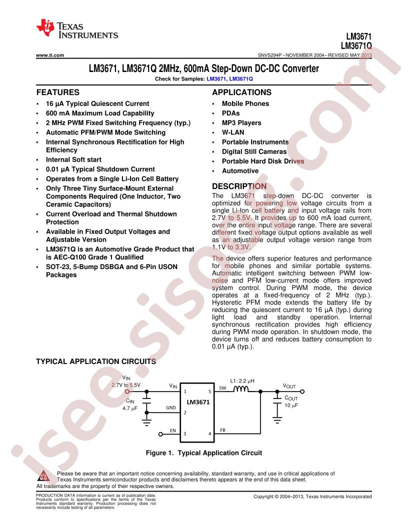 LM3671(Q)