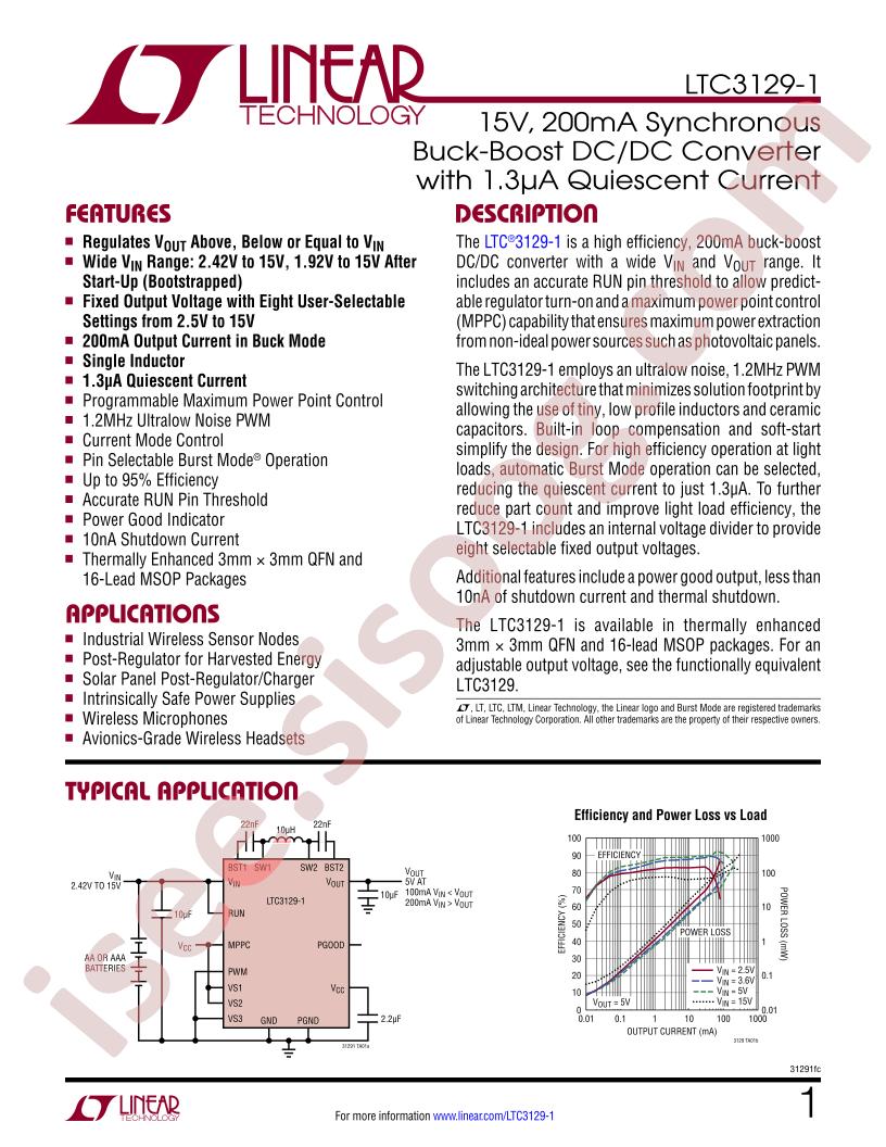 LTC3129-1