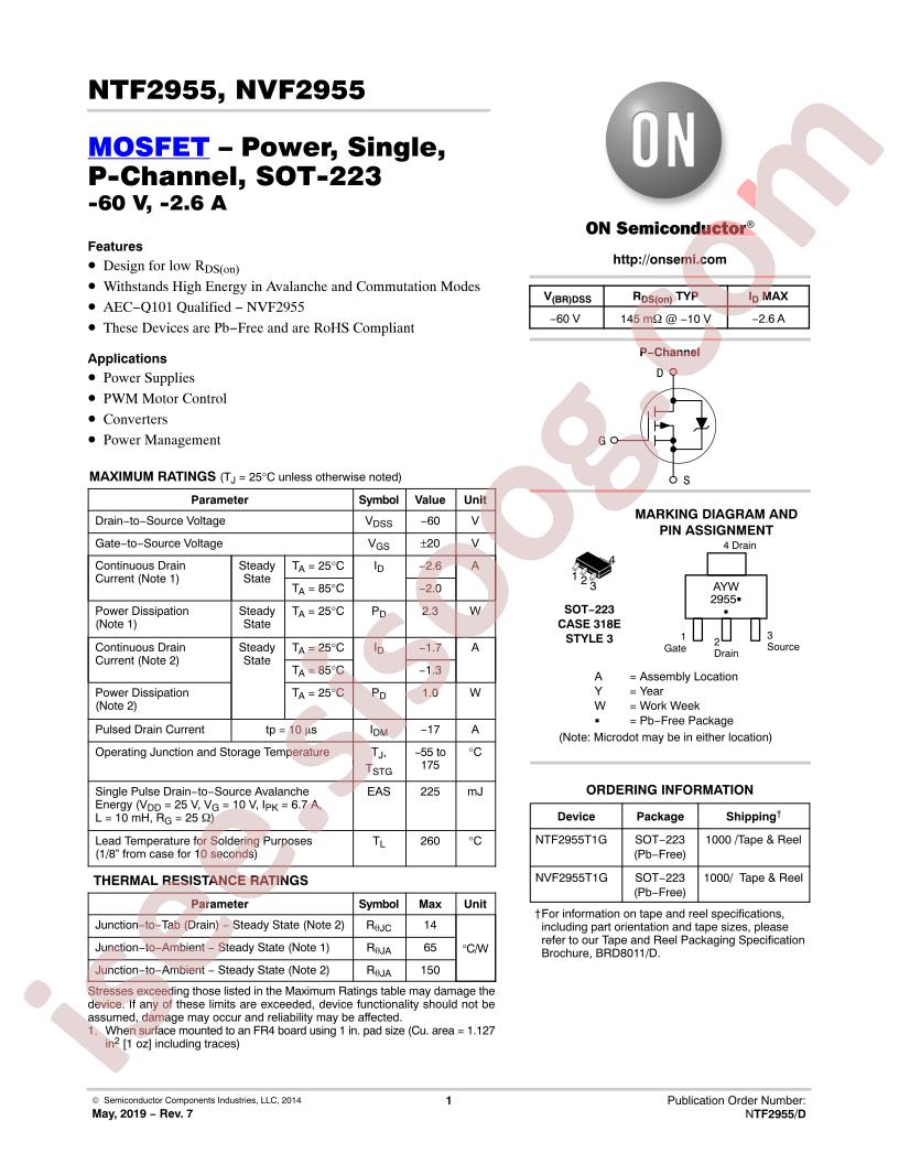 NTF2955,NVF2955
