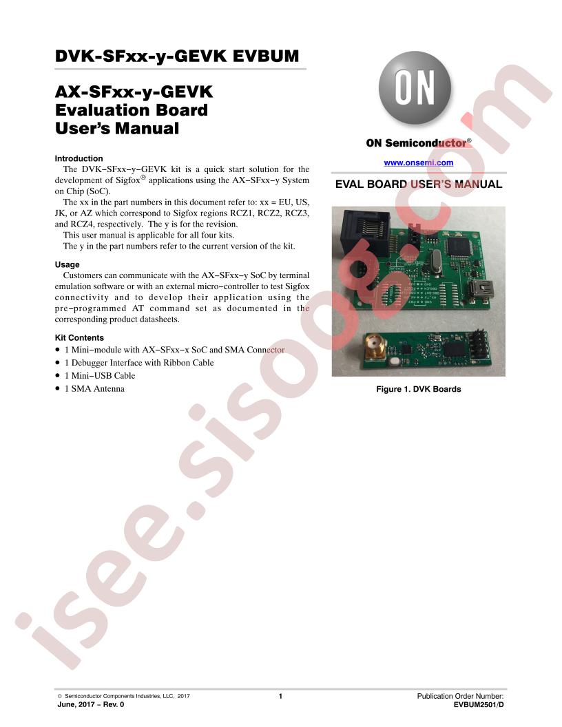 DVK-SFxx-y-GEVK EVBUM Manual