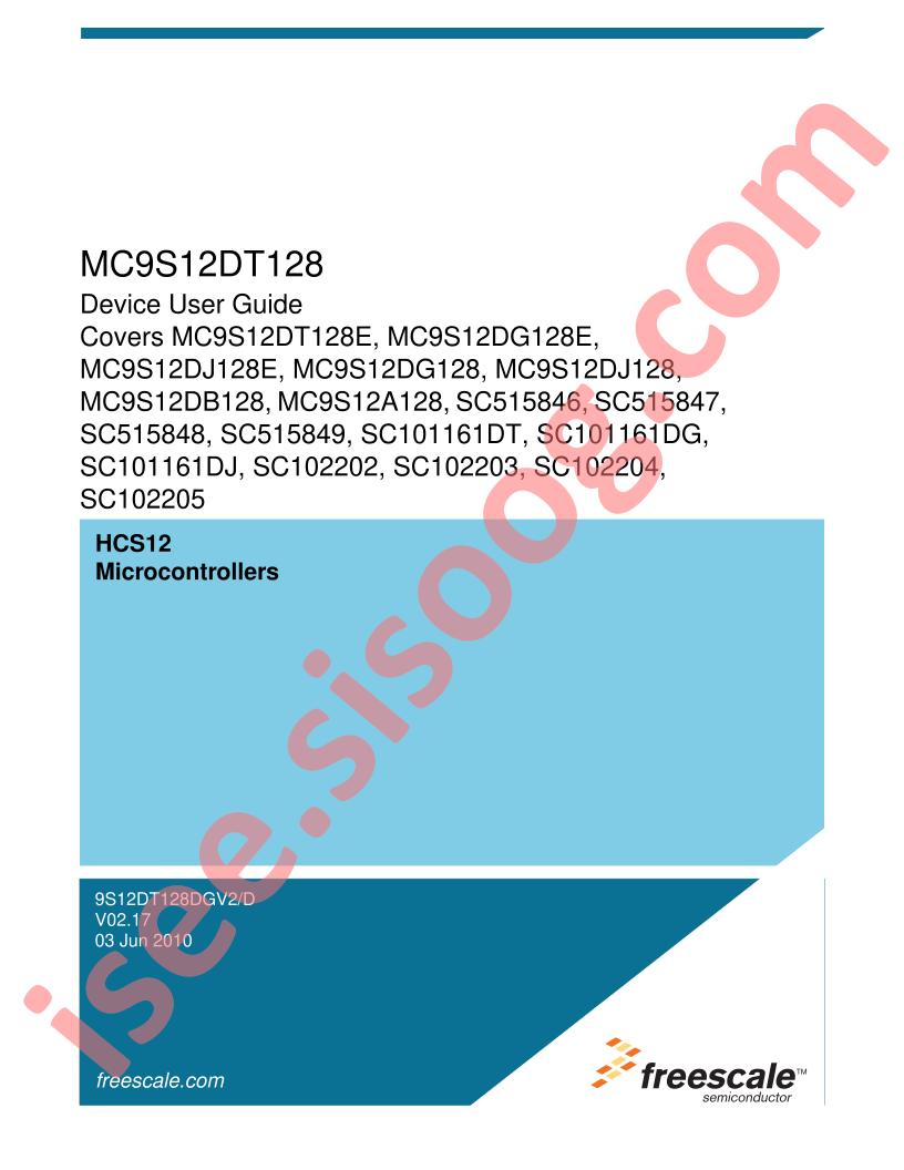 MC9S12DT128 User Guide