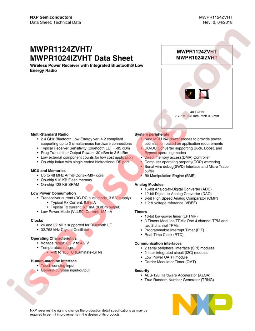 MWPR1124ZVHT, MWPR1024IZVHT